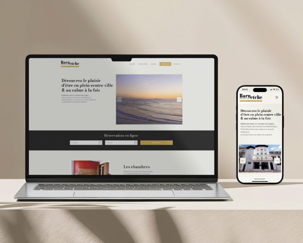 H&ocirc;tel Barnetche - Webdesign responsive