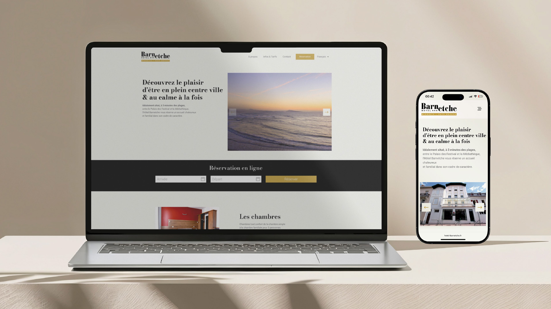 Hôtel Barnetche - Webdesign responsive